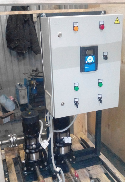 Бюджетная станция управления насосами на функционале VACON 20