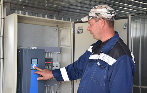 Водоснабжение села без водонапорной башни с преобразователем частоты VACON 100 FLOW