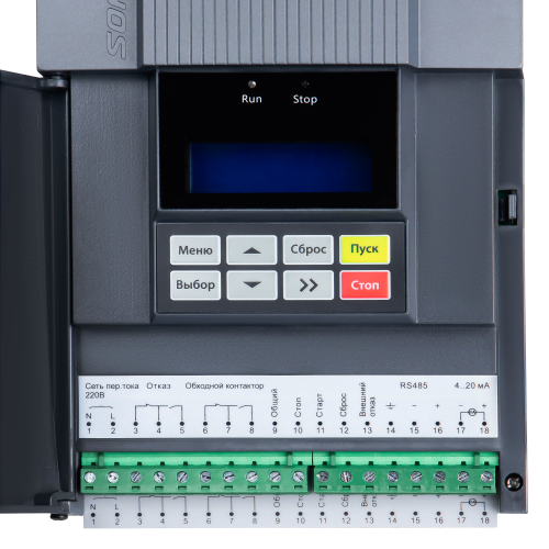 Устройство плавного пуска VEDA MCD2 — MCD23007 — VM-20-P55K-0110-T4-AO-M