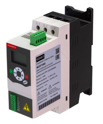 Устройство плавного пуска VEDA MCD7 — MCD71002 — VM-70-P5K5-0013-T4-CV2
