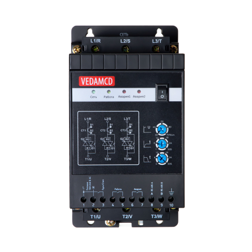 Устройство плавного пуска VEDA MCD1 — MCD13302 — VM-10-PK55-0003-S2-CV2-B-M